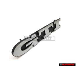 VW Original GTI Vorne Kühlergrill Emblem Schriftzug Chrom - 1H6853679E Z10
