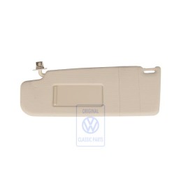 VW Original Sonnenblende Mit Spiegel Und Abdeckung Cream - 6N0857551F 2J6