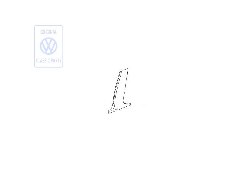 VW Original B-Säulen-Verkleidung Off-Black - 6N4867298 C81