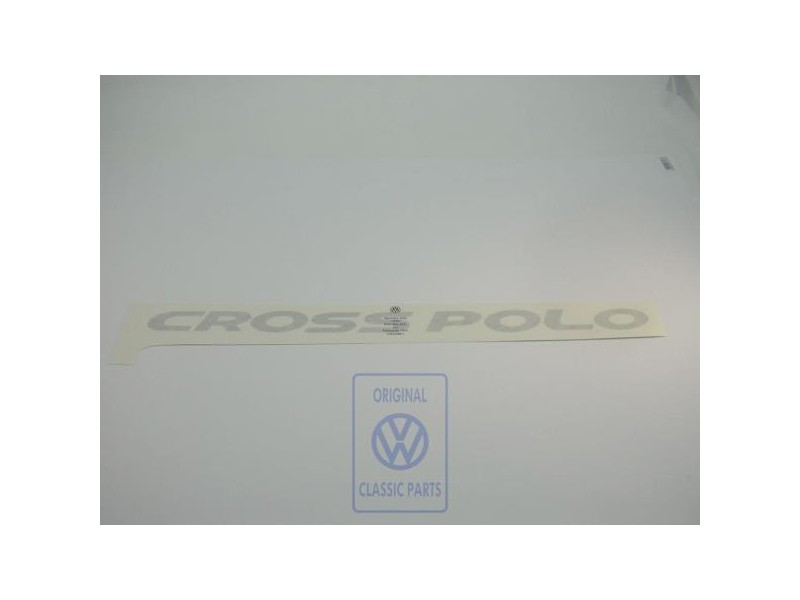 VW Original Folienschriftzug Silber - 6Q0853424 1W4