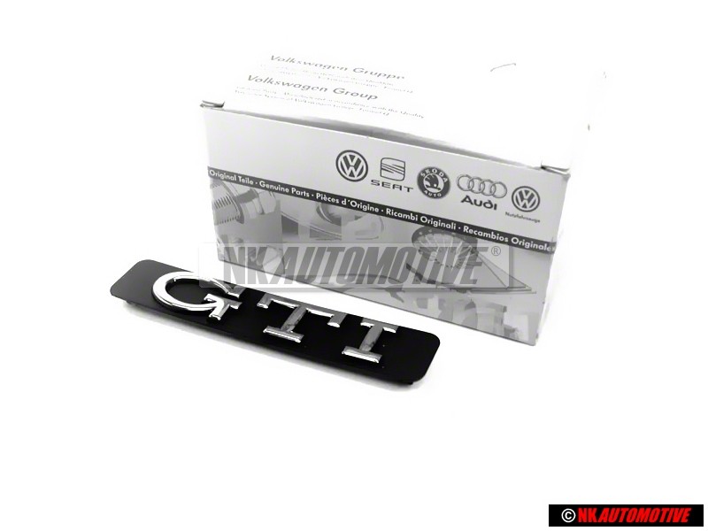 VW Original Golf 3 GTI Seitenleiste Schriftzug Emblem Chrom - 1H6853714C Z10