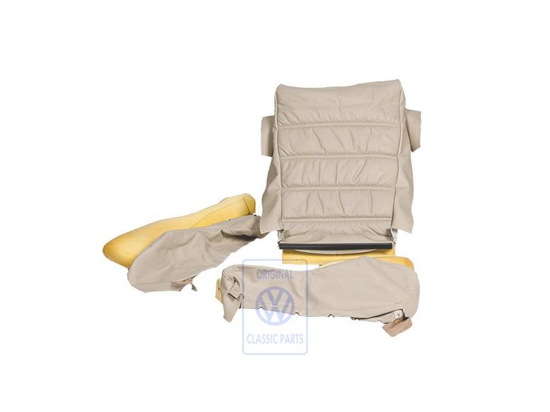 VW Original Sitzbezug (Leder/Kunstleder) Hellbeige - 535881370C AUM