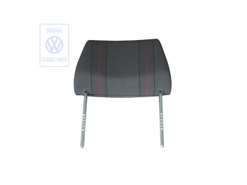 VW Original Kopfstütze Mit Bezug, Ver- Stellbar Grau/Rot - 535881901G WE9