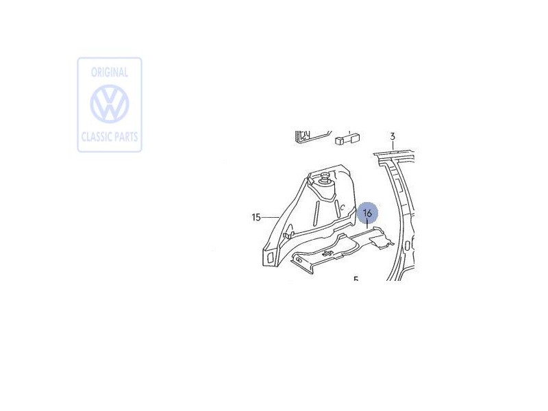 VW Original Verstärkung Für Radhaus - 535803428A