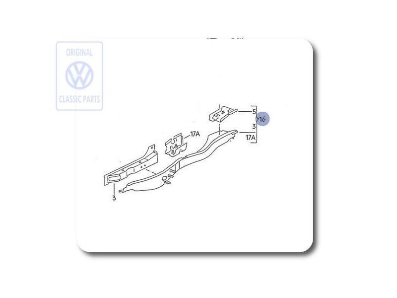 VW Original Längsträger - 535803498