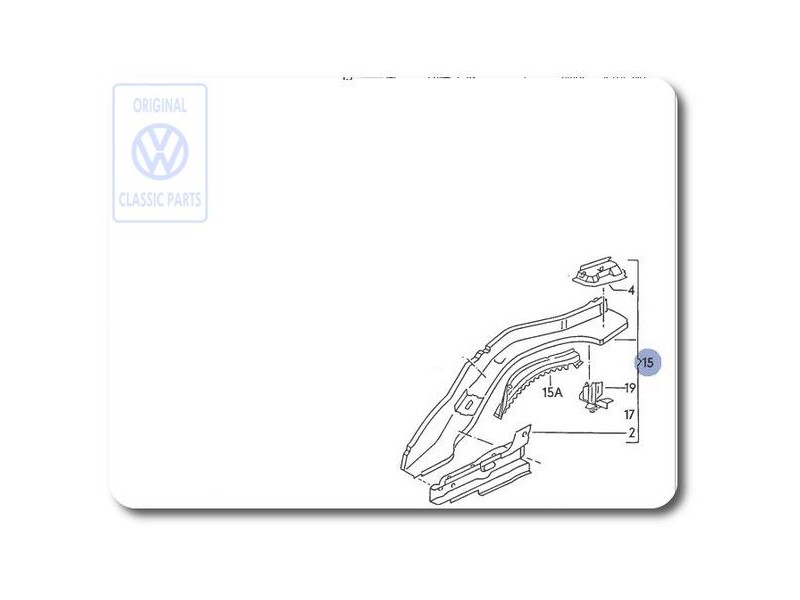 VW Original Längsträger - 535803501A