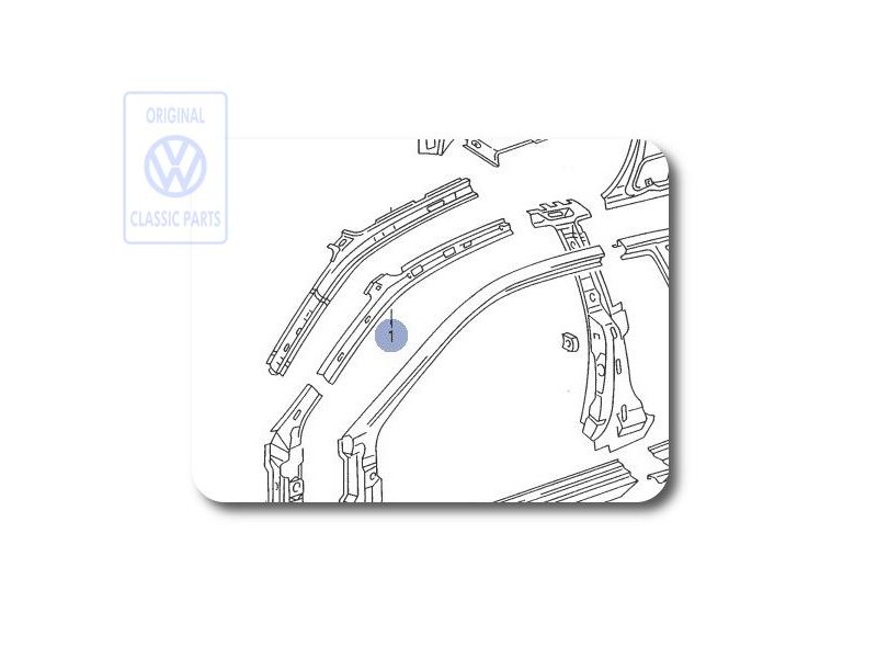 VW Original Verstärkung Für Säule A - 535809217