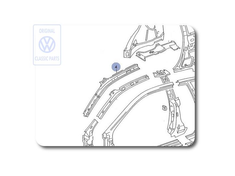 VW Original Seitenteil Innen - 535809427