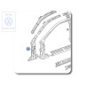 VW Original Verstärkung Für Säule A - 535809621C