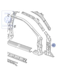 VW Original Verstärkung Für Säule A - 535809622C