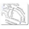 VW Original Abschnittsteil - Säule A - 535809840A