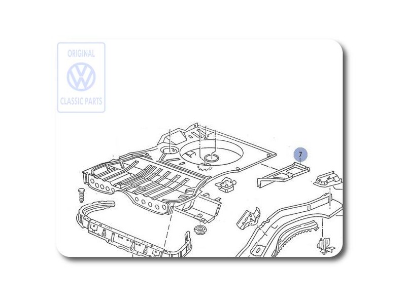 VW Original Anschlussblech - 535813221A