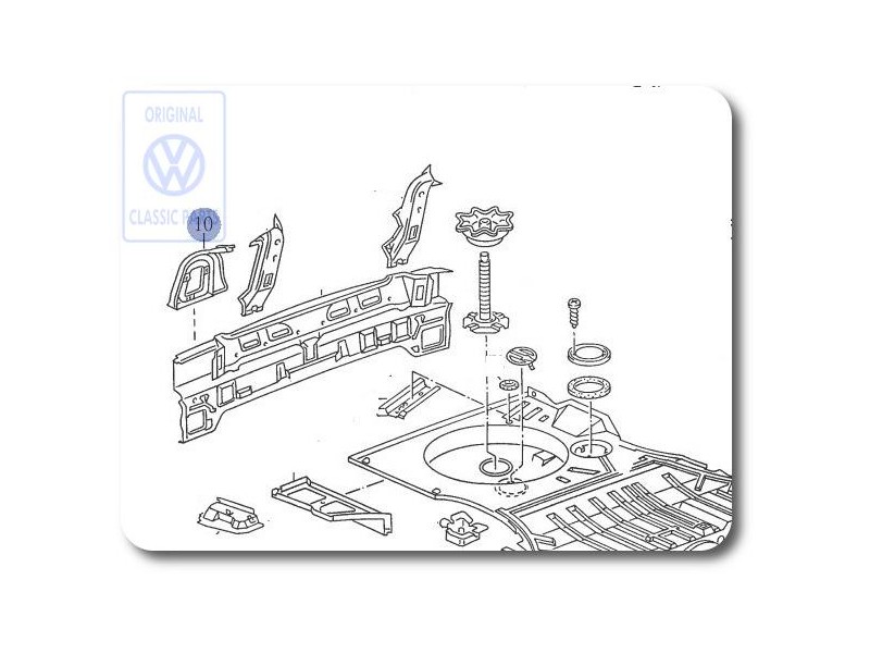 VW Original Aufnahme Für Schlussleuchte - 535813328