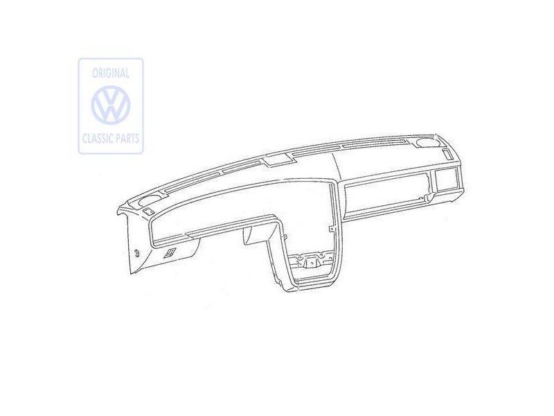 VW Original Schalttafel Schwarz - 535857003H 4FB