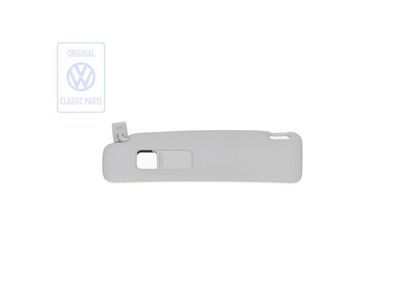 VW Original Sonnenblende Mit Spiegel Und Abdeckung Grau - 535857551 A77