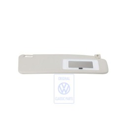 VW Original Sonnenblende Mit Beleuchtetem Spiegel Pastellgrau - 535857552 6FD