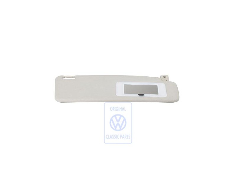 VW Original Sonnenblende Mit Beleuchtetem Spiegel Pastellgrau - 535857552 6FD
