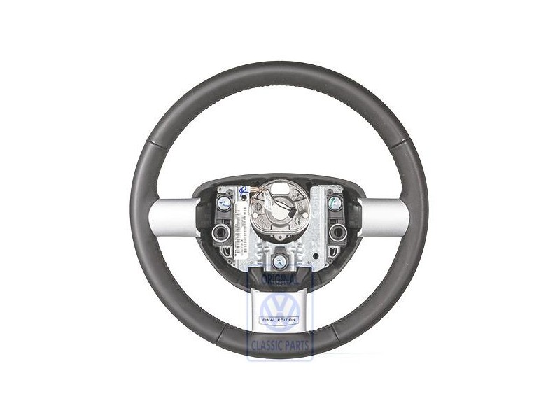 VW Original Lenkrad Leder Satinschwarz - 1C0419091DNOBC