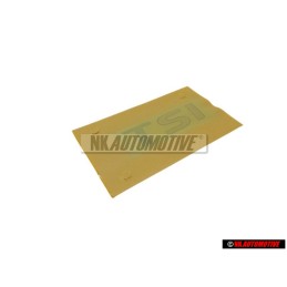 VW Original TSI Hinten Schriftzug Emblem Logo Chrom Rot - 3AA853675A GQF
