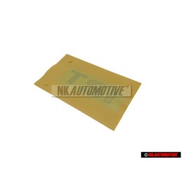 VW Original TSI Hinten Schriftzug Emblem Logo Chrom Rot - 3AA853675A GQF