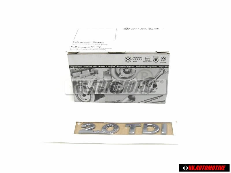 VW Original 2.0 TDI Hinten Schriftzug Emblem Logo Chrom - 3AA853675E 739