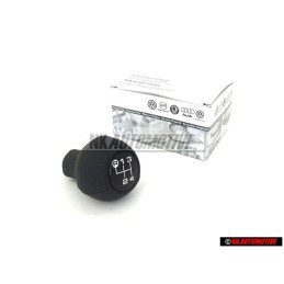 VW Original Schalthebelknopf (Leder) Schwarz - 443711141C 1BX