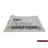 VW Original 4MOTION Hinten Schriftzug Emblem Logo Chrom - 5K0853675S FXC