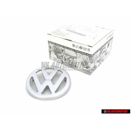 VW Original Vorne Kühlergrill Emblem Logo Zeichen Silber - 600853601