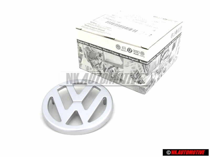 VW Original Vorne Kühlergrill Emblem Logo Zeichen Silber - 600853601