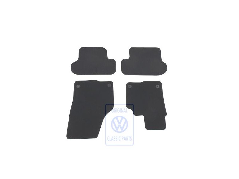 VW Original 1 Satz Fussmatten Titanschwarz/Artgrey - 5C2863011D ISR