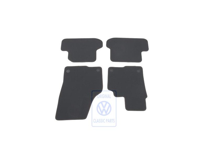 VW Original 1 Satz Fussmatten Titanschwarz/Orange - 5C2863011D KMX
