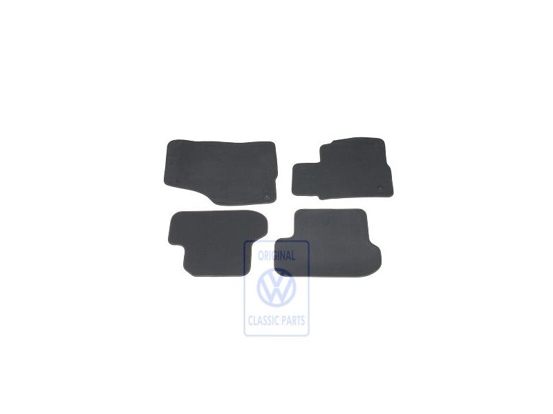 VW Original 1 Satz Fussmatten Platin/Flanellgrau - 5C2863011D KXX