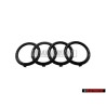 Audi Original Ringe Vorne Kühlergrill Emblem Logo Schwarz - 4K8853605 T94