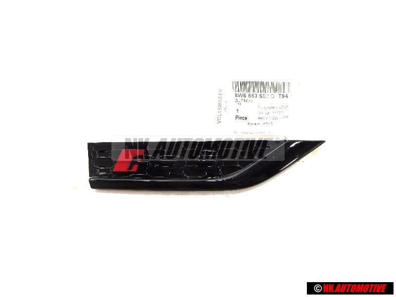 Audi Original RS5 Vorne Kotflügel Schriftzug Emblem Schwarz - 8W6853602D T94