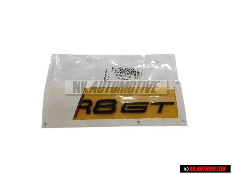 Audi Original R8 GT Hinten Schriftzug Emblem Logo Schwarz - 4S0853741 T94