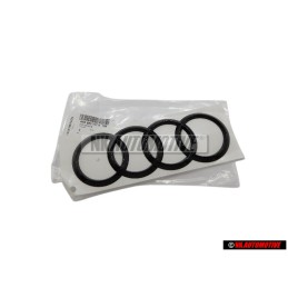 Audi Original Ringe Hinten Schriftzug Emblem Logo Schwarz - 4H0853742H T94