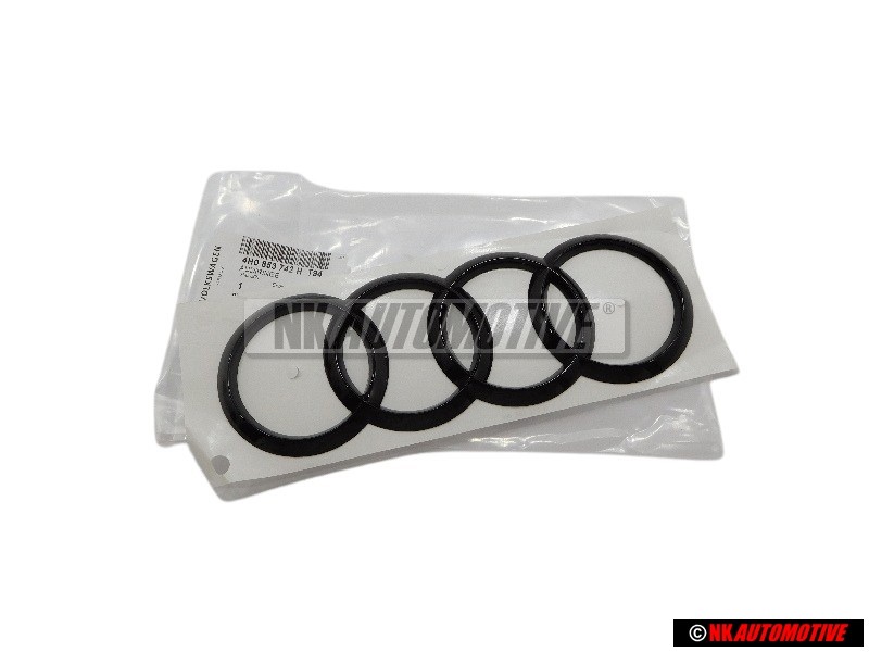 Audi Original Ringe Hinten Schriftzug Emblem Logo Schwarz - 4H0853742H T94