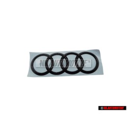 Audi Original Ringe Hinten Schriftzug Emblem Logo Schwarz - 8X0853742B T94