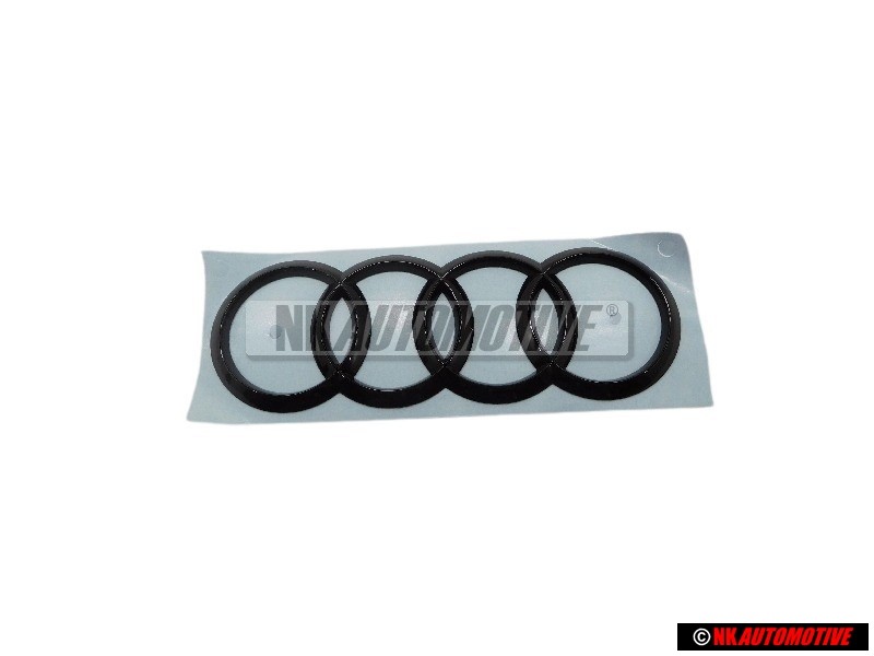 Audi Original Ringe Hinten Schriftzug Emblem Logo Schwarz - 8X0853742B T94