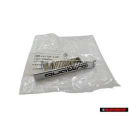 Audi Original QUATTRO Vorne Kühlergrill Emblem Schriftzug Chrom - 4D0853736 2ZZ