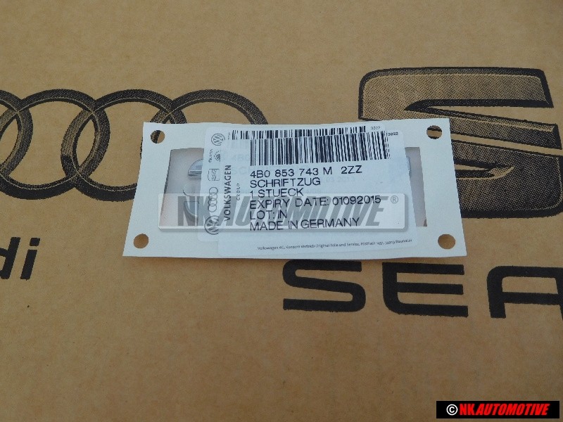 Audi Original 3.7 Hinten Schriftzug Emblem Logo Chrom - 4B0853743M 2ZZ