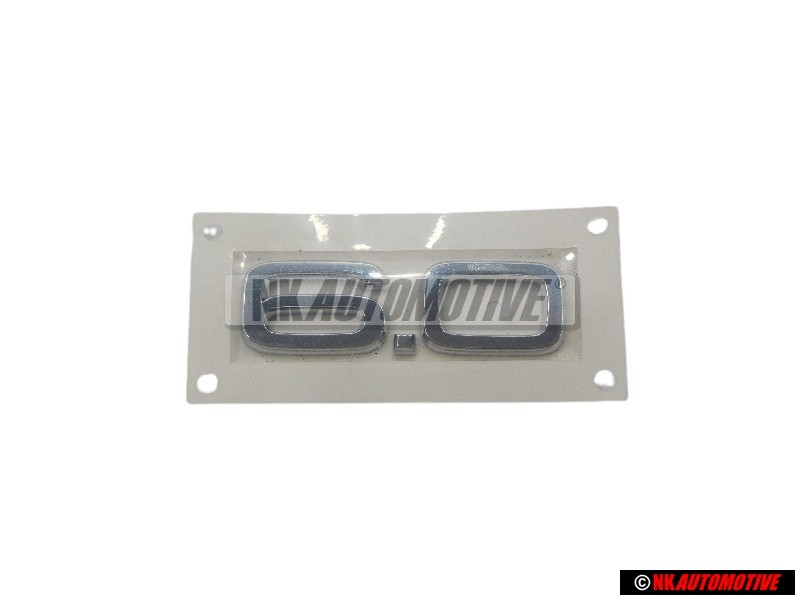 Audi Original 6.0 Hinten Schriftzug Emblem Logo Chrom - 4D0853743F 2ZZ