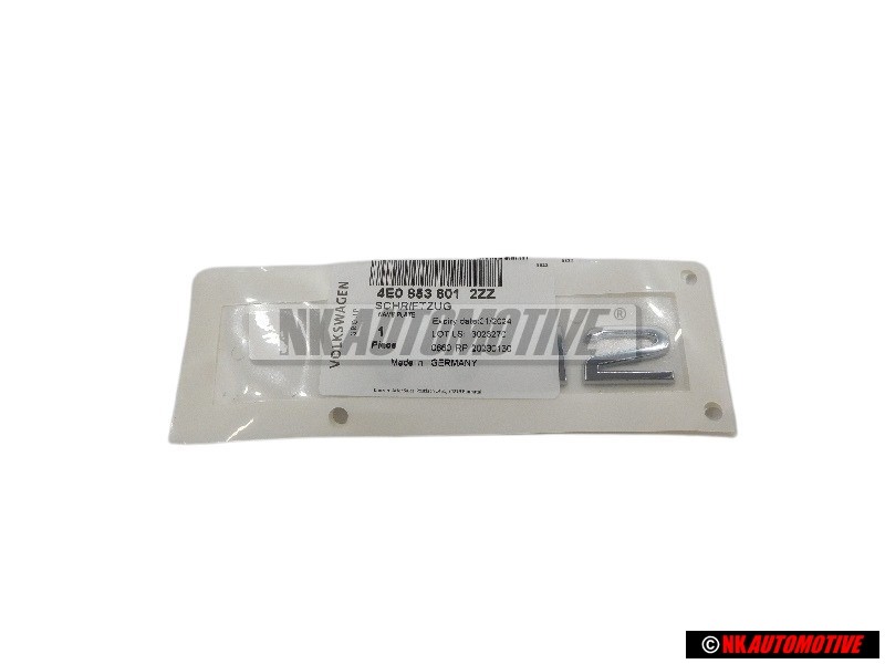 Audi Original W12 Hinten Schriftzug Emblem Logo Chrom - 4E0853601 2ZZ