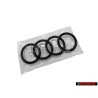 Audi Original Ringe Vorne Kühlergrill Emblem Logo Schwarz - 4N0853605 T94