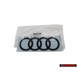 Audi Original Ringe Hinten Schriftzug Emblem Logo Schwarz - 4N0853742A T94