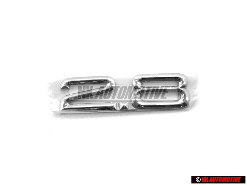 Audi Original 2.8 Hinten Schriftzug Emblem Logo Chrom - 4A5853743M 2ZZ