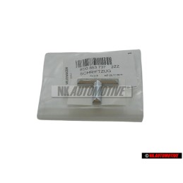 Audi Original T Hinten Schriftzug Emblem Logo Chrom - 8D0853737 2ZZ