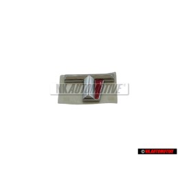 Audi Original T Hinten Schriftzug Emblem Logo Chrom Rot - 8D0853737E 2ZZ