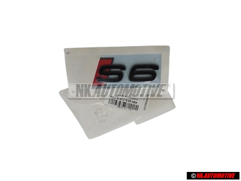 Audi Original S6 Hinten Schriftzug Emblem Logo Schwarz - 4B0853735A T94