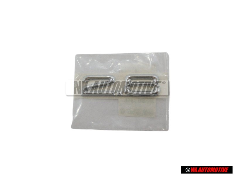 Audi Original 2.8 Hinten Schriftzug Emblem Logo Chrom - 8D5853743E 2ZZ